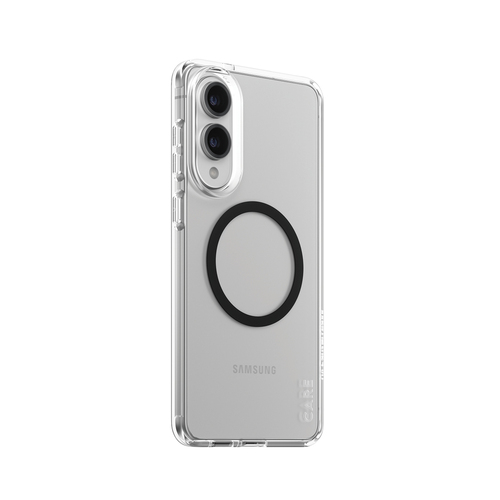 PanzerGlass CARE by ® Flagship Case Transparent Urban Combat w. Black Qi Compatible Samsung S25 Edge mobiele telefoon behuizingen Hoes Transparant