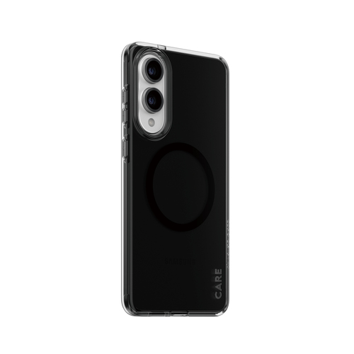 PanzerGlass CARE by ® Flagship Case Urban Combat Smokey w. Black Qi Compatible Samsung S25 Edge mobiele telefoon behuizingen Hoes Zwart