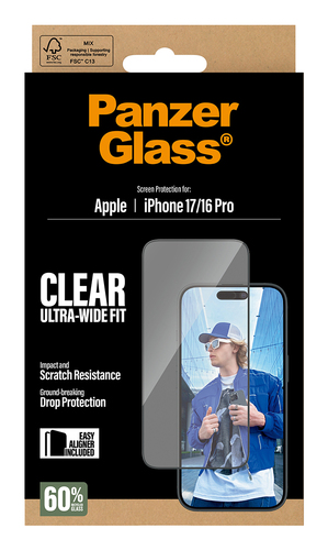 PanzerGlass PG30687 scherm- & rugbeschermer voor mobiele telefoons Doorzichtige schermbeschermer Apple 1 stuk(s)