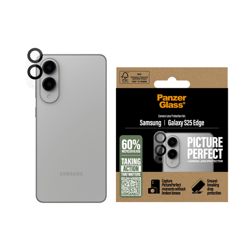 PanzerGlass ® PicturePerfect Camera Lens Protector Samsung S25 Edge Doorzichtige schermbeschermer 1 stuk(s)