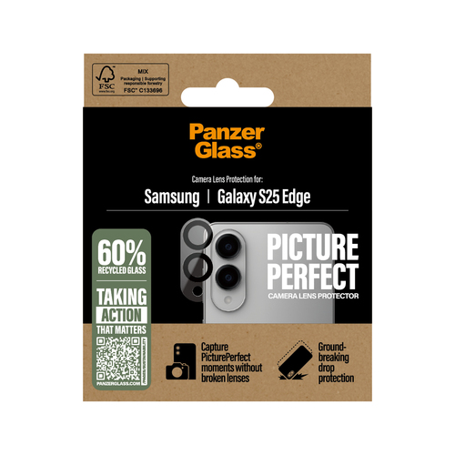PanzerGlass ® PicturePerfect Camera Lens Protector Samsung S25 Edge Doorzichtige schermbeschermer 1 stuk(s)