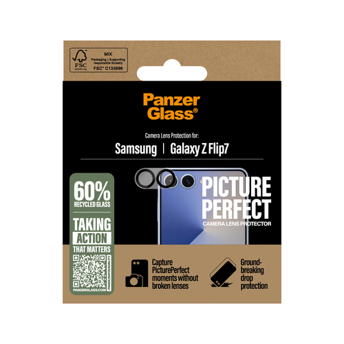 PanzerGlass ® PicturePerfect Camera Lens Protector Samsung Galaxy Z Flip7 Doorzichtige schermbeschermer 1 stuk(s)