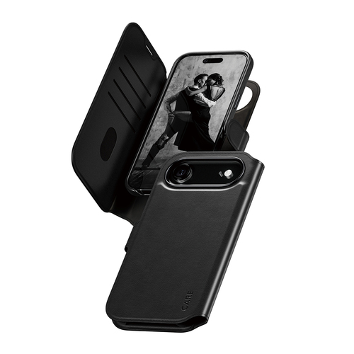 PanzerGlass CARE™ by ® Tango 2-in-1 Wallet Case w. MagSafe iPhone Air mobiele telefoon behuizingen Hoes Zwart