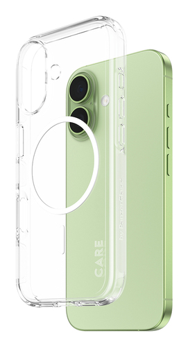 PanzerGlass CARE™ by ® Urban Explorer Case Transparent w. White MagSafe iPhone 17 mobiele telefoon behuizingen Hoes Transparant