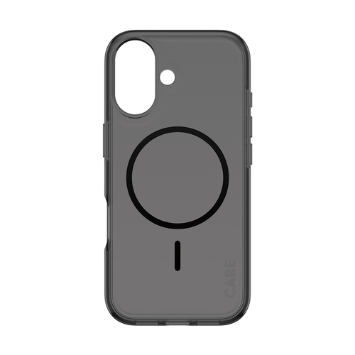 PanzerGlass CARE™ by ® Smokey Case w. Black MagSafe iPhone 17 mobiele telefoon behuizingen Hoes Zwart