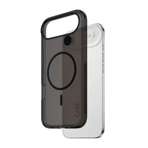 PanzerGlass CARE™ by ® Smokey Case w. Black MagSafe iPhone Air mobiele telefoon behuizingen Hoes Zwart