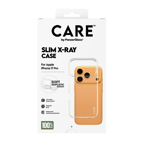 PanzerGlass CARE™ by ® X-Ray Case iPhone 18 Pro | 17 Pro mobiele telefoon behuizingen Hoes Transparant