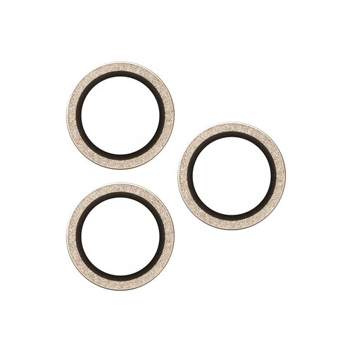 PanzerGlass ® Hoops® Camera Lens Protector Glitter Gold iPhone 17 Pro | iPhone 17 Pro Max | iPhone 16 Pro | 16 Pro Max Doorzichtige schermbeschermer Apple 1 stuk(s)