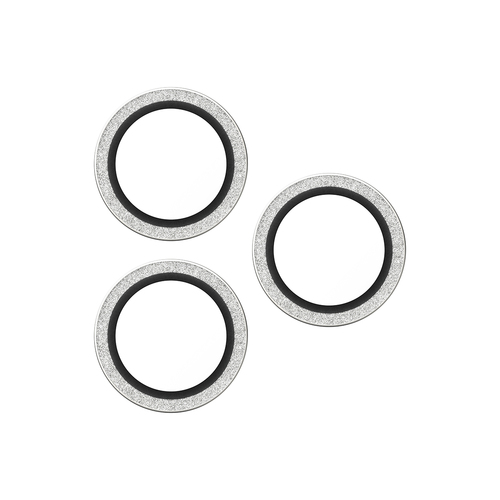 PanzerGlass ® Hoops® Camera Lens Protector Glitter Silver iPhone 17 Pro | iPhone 17 Pro Max | iPhone 16 Pro | 16 Pro Max Doorzichtige schermbeschermer Apple 1 stuk(s)