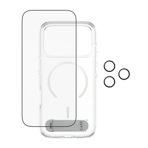PanzerGlass ® | CARE by ® 3-in-1 Feature Kick Bundle iPhone 17 Pro Doorzichtige schermbeschermer Apple 1 stuk(s)