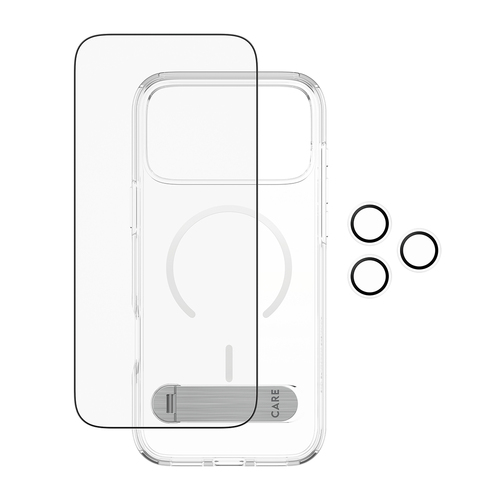 PanzerGlass ® | CARE by ® 3-in-1 Feature Kick Bundle iPhone 17 Pro Max Doorzichtige schermbeschermer Apple 1 stuk(s)