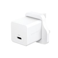 PanzerGlass empower™ by ® Turbo 30W Charger Single USB-C | UK Plug | Silver White Wit