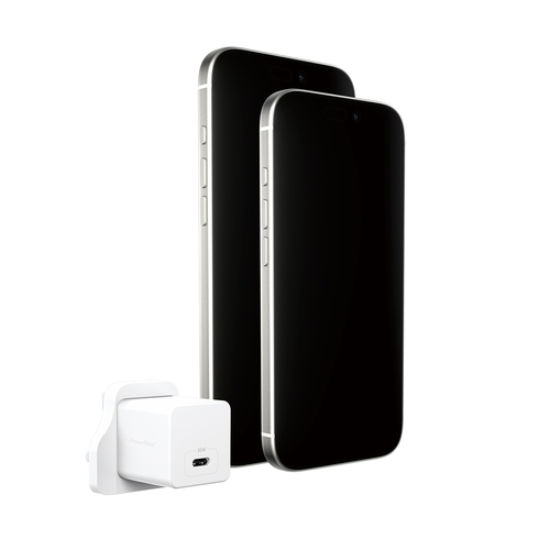 PanzerGlass empower™ by ® Turbo 30W Charger Single USB-C | UK Plug | Silver White Wit