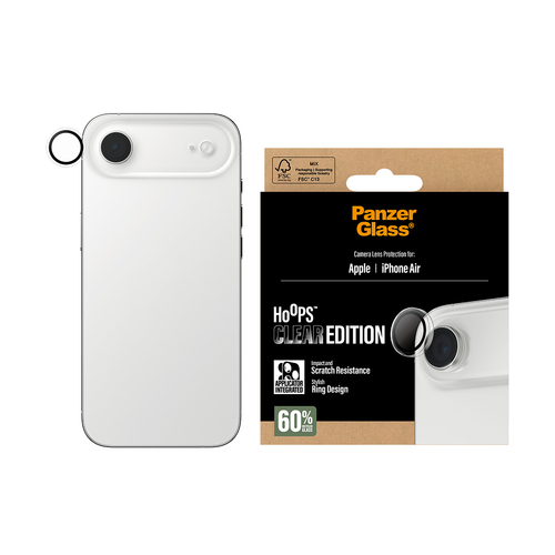 PanzerGlass ® Hoops® Camera Lens Protector Transparent iPhone Air Doorzichtige schermbeschermer Apple 1 stuk(s)