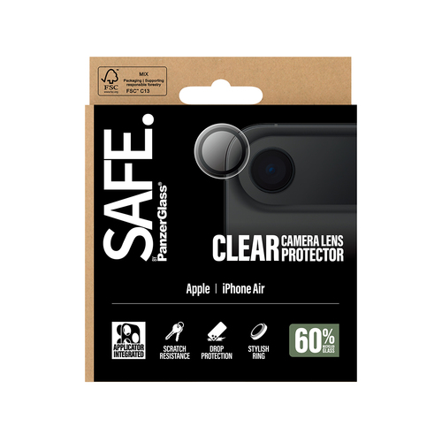 PanzerGlass SAFE. by ® Camera Lens Protector Transparent iPhone Air Doorzichtige schermbeschermer Apple 1 stuk(s)