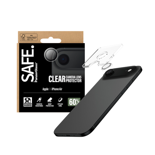 PanzerGlass SAFE. by ® Camera Lens Protector Transparent iPhone Air Doorzichtige schermbeschermer Apple 1 stuk(s)