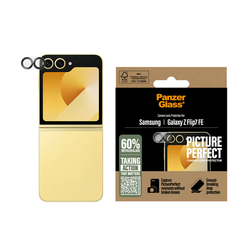 PanzerGlass ® PicturePerfect Camera Lens Protector Samsung Galaxy Z Flip7 FE Doorzichtige schermbeschermer 1 stuk(s)