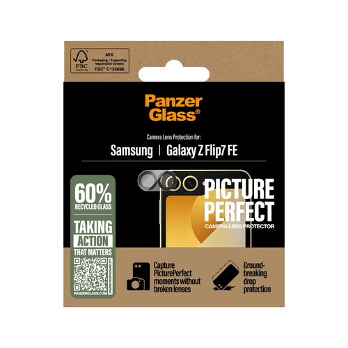 PanzerGlass ® PicturePerfect Camera Lens Protector Samsung Galaxy Z Flip7 FE Doorzichtige schermbeschermer 1 stuk(s)