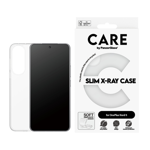 PanzerGlass CARE™ by ® X-Ray Case OnePlus Nord 5 mobiele telefoon behuizingen Hoes Transparant