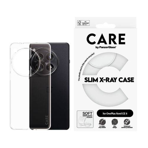 PanzerGlass CARE™ by ® X-Ray Case OnePlus Nord CE 5 mobiele telefoon behuizingen Hoes Transparant