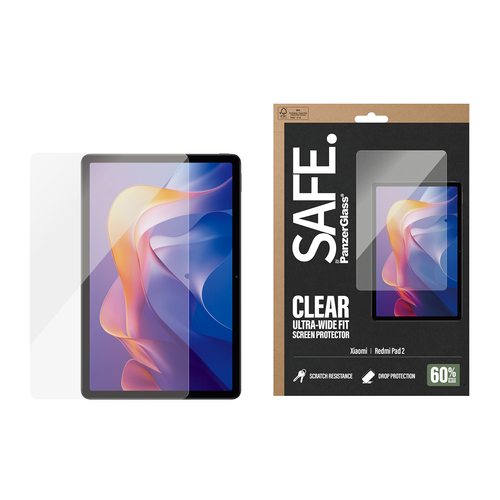 PanzerGlass SAFE. by ® Screen Protector Xiaomi Redmi Pad 2 11'' (2025) | Ultra-Wide Fit Doorzichtige schermbeschermer 1 stuk(s)