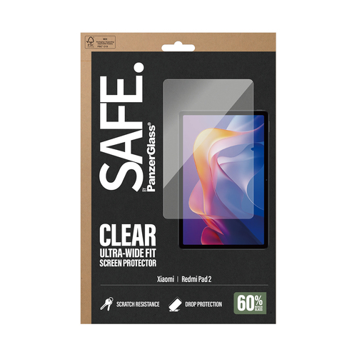 PanzerGlass SAFE. by ® Screen Protector Xiaomi Redmi Pad 2 11'' (2025) | Ultra-Wide Fit Doorzichtige schermbeschermer 1 stuk(s)