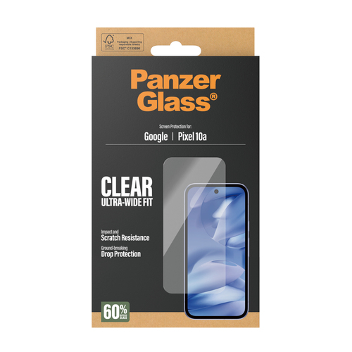 PanzerGlass ® Screen Protector Google Pixel 10a 5G | Ultra-Wide Fit Doorzichtige schermbeschermer 1 stuk(s)