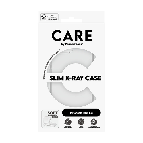 PanzerGlass CARE™ by ® X-Ray Case Google Pixel 10a 5G mobiele telefoon behuizingen Hoes Transparant