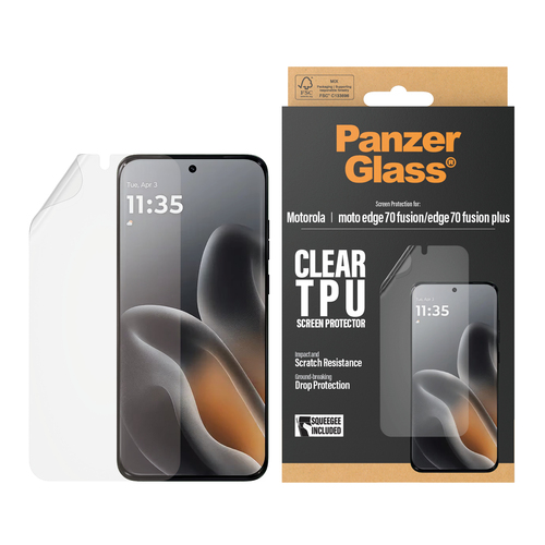 PanzerGlass ® Screen Protector Motorola moto edge 70 Fusion | edge 70 Fusion+ | Ultra-Wide Fit Doorzichtige schermbeschermer 1 stuk(s)