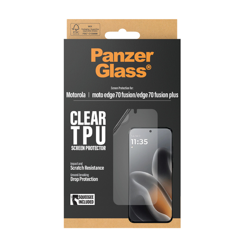 PanzerGlass ® Screen Protector Motorola moto edge 70 Fusion | edge 70 Fusion+ | Ultra-Wide Fit Doorzichtige schermbeschermer 1 stuk(s)