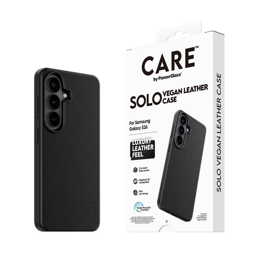 PanzerGlass CARE™ by ® Solo Case Black w. Qi Samsung Galaxy S26 mobiele telefoon behuizingen 16 cm (6.3") Hoes Zwart