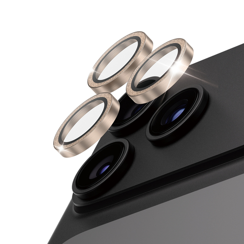 PanzerGlass ® Hoops® Camera Lens Protector Glitter Gold iPhone 18 Pro | 18 Pro Max Doorzichtige schermbeschermer 1 stuk(s)
