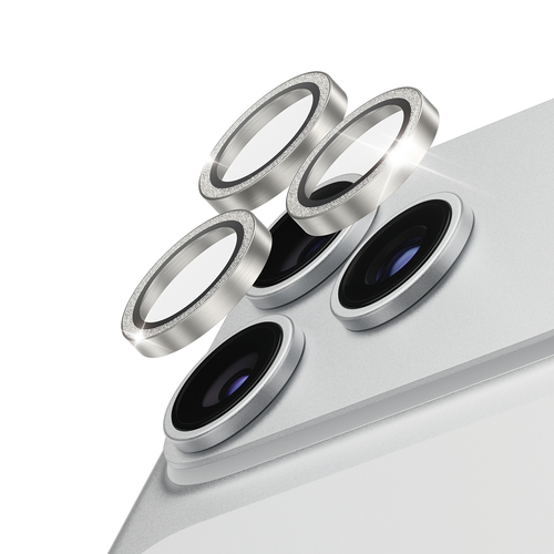 PanzerGlass ® Hoops® Camera Lens Protector Glitter Silver iPhone 18 Pro | 18 Pro Max Doorzichtige schermbeschermer 1 stuk(s)