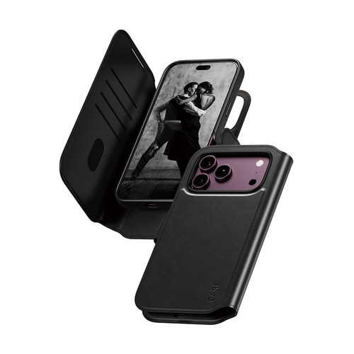 PanzerGlass CARE™ by ® Tango 2-in-1 Wallet Case Black w. MagSafe iPhone 18 Pro Max | 17 Pro Max mobiele telefoon behuizingen Hoes Zwart