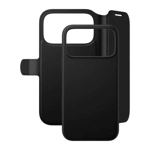 PanzerGlass CARE™ by ® Tango 2-in-1 Wallet Case Black w. MagSafe iPhone 18 Pro Max | 17 Pro Max mobiele telefoon behuizingen Hoes Zwart
