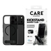 PanzerGlass CARE™ by ® Kickstand Case Smokey w. Black MagSafe iPhone 18 Pro | 17 Pro mobiele telefoon behuizingen Hoes Zwart