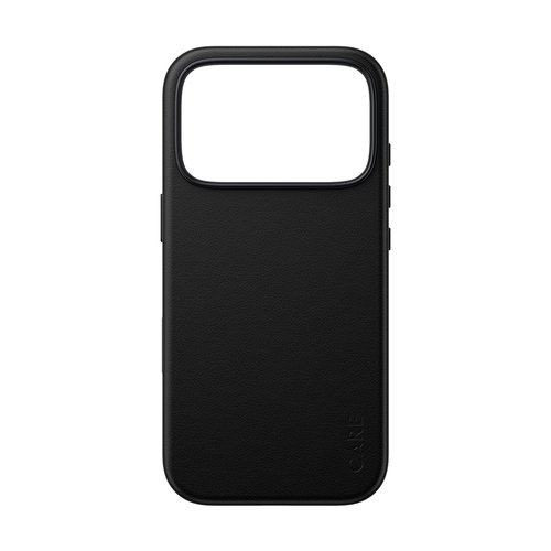 PanzerGlass CARE™ by ® Solo Vegan Leather Case Black w. MagSafe iPhone 18 Pro | 17 Pro mobiele telefoon behuizingen Hoes Zwart