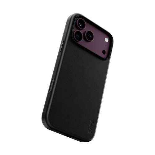 PanzerGlass CARE™ by ® Solo Vegan Leather Case Black w. MagSafe iPhone 18 Pro Max | 17 Pro Max mobiele telefoon behuizingen Hoes Zwart