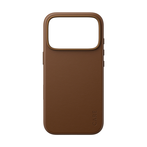 PanzerGlass CARE™ by ® Solo Vegan Leather Case Brown w. MagSafe iPhone 18 Pro | 17 Pro mobiele telefoon behuizingen Hoes Bruin