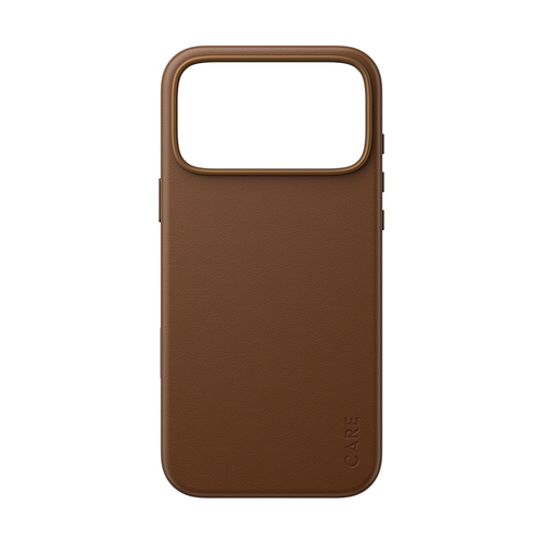 PanzerGlass CARE™ by ® Solo Vegan Leather Case Brown w. MagSafe iPhone 18 Pro Max | 17 Pro Max mobiele telefoon behuizingen Hoes Bruin