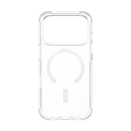 PanzerGlass CARE™ by ® Samba Case Transparent w. White MagSafe iPhone 18 Pro | 17 Pro mobiele telefoon behuizingen Hoes Transparant