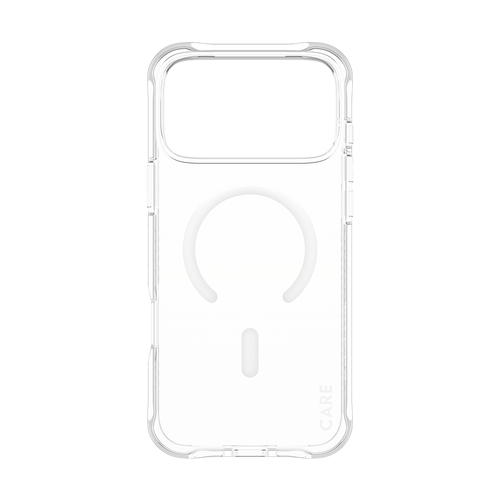 PanzerGlass CARE™ by ® Samba Case Transparent w. White MagSafe iPhone 18 Pro Max | 17 Pro Max mobiele telefoon behuizingen Hoes Transparant
