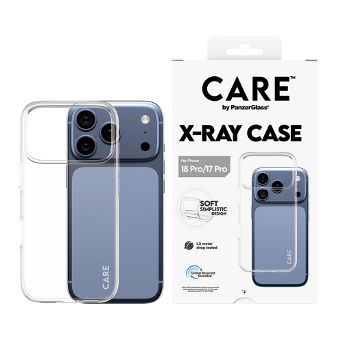 PanzerGlass CARE™ by ® X-Ray Case iPhone 18 Pro | 17 Pro mobiele telefoon behuizingen Hoes Transparant