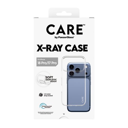 PanzerGlass CARE™ by ® X-Ray Case iPhone 18 Pro | 17 Pro mobiele telefoon behuizingen Hoes Transparant