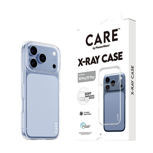 PanzerGlass CARE™ by ® X-Ray Case iPhone 18 Pro | 17 Pro mobiele telefoon behuizingen Hoes Transparant