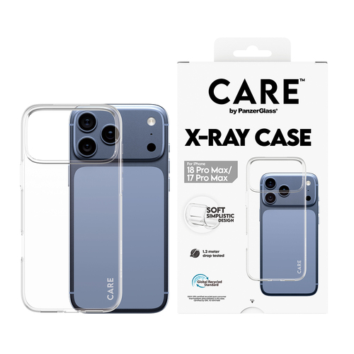 PanzerGlass CARE™ by ® X-Ray Case iPhone 18 Pro Max | 17 Pro Max mobiele telefoon behuizingen Hoes Transparant