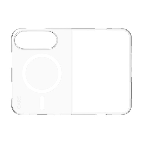 PanzerGlass CARE™ by ® SL1M Case Transparent w. White MagSafe iPhone Duo mobiele telefoon behuizingen 19,3 cm (7.6") Hoes Transparant