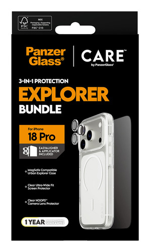 PanzerGlass CR74530 scherm- & rugbeschermer voor mobiele telefoons Achterkant/schermbeschermer Apple 3 stuk(s)