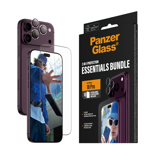 PanzerGlass ® 2-in-1 Essentials Bundle iPhone 18 Pro Max Doorzichtige schermbeschermer 1 stuk(s)