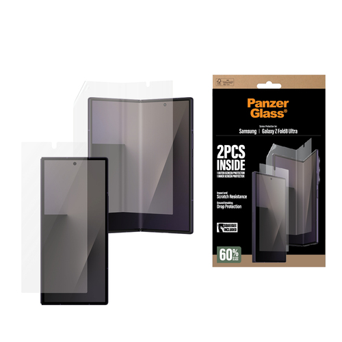 PanzerGlass ® Sub Screen Protector & Main Film Screen Protector Samsung Galaxy Z Fold8 Ultra Doorzichtige schermbeschermer 1 stuk(s)